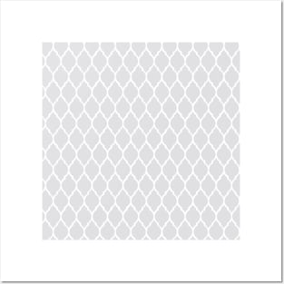 Gray Vintage Abstract Pattern Posters and Art